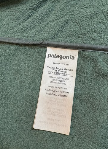 Patagonia Jacket Orchid Cove Womens Size Small Full Zip Green Embroidered Logo - Picture 9 of 14
