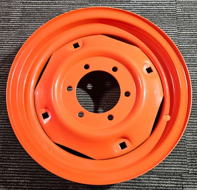 QTY 1) D.I.D Orange Steel Tractor 6 Lug Wheel Rim 16x4 for Kubota
