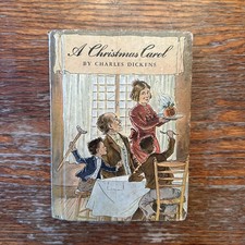 A Christmas Carol by Charles Dickens 1938 Hardcover GOOD