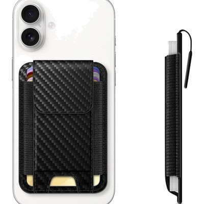 Magsafe Wallet mit RFID-Blocker Schwarz für iPhone 12 13 14 15 16 17 modern