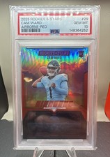 2025 Panini Rookies & Stars - Airborne Cam Ward #29 Red /99 (RC)