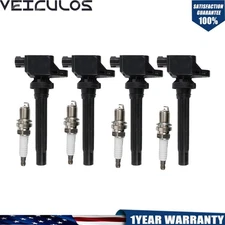 4X Ignition coils UF562+ Iridium Spark Plugs for Suzuki Grand Vitara 2006-2008