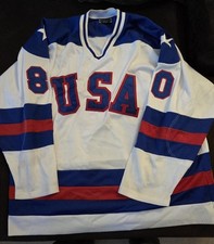 USA Hockey Jersey 1980 All Embroidered Nice