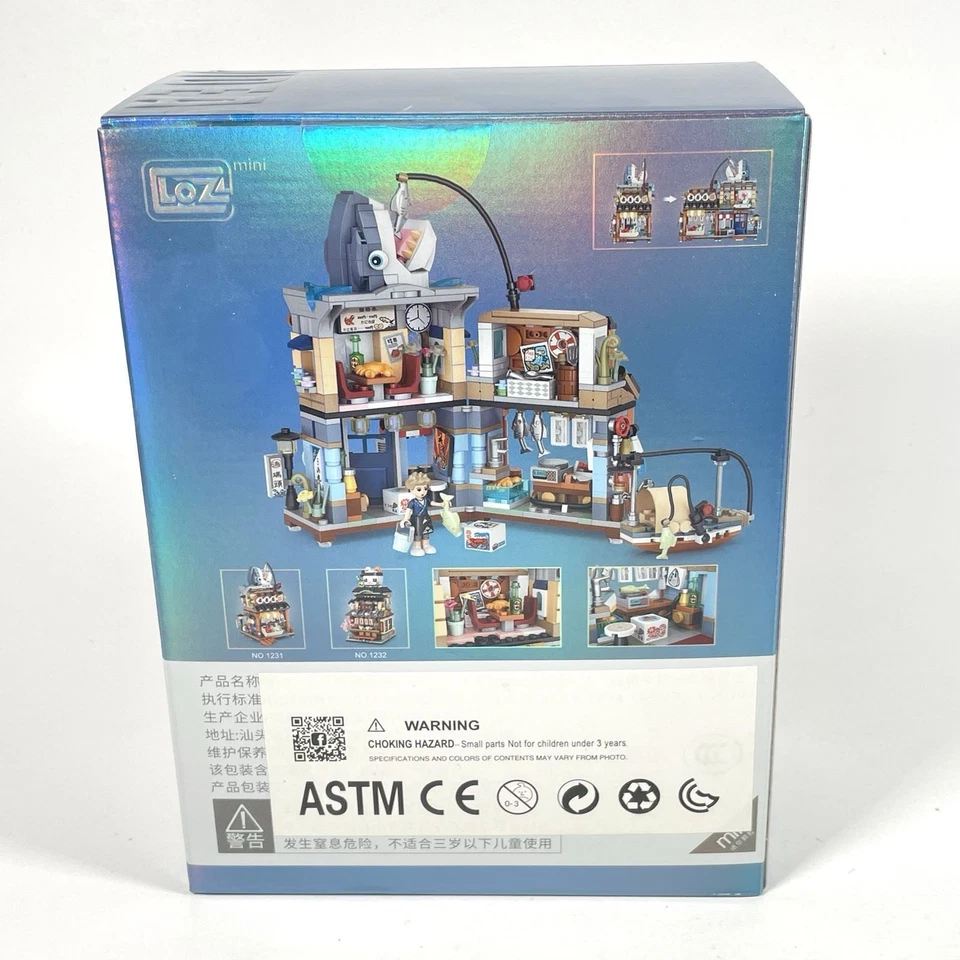 LOZ Street Mini Set 1231, MINI BRICKS! New! Seafood Shop - Ships from USA - Image 4 of 4