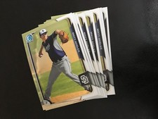 2015 Bowman BCP83 Matt Wisler 9 count all chrome lot San Diego Padres