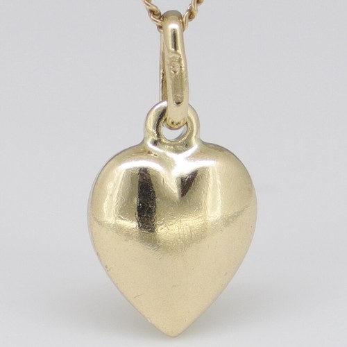 Yellow Gold HEART CHARM Guaranteed Genuine 9ct 9k Gold - Picture 8 of 10