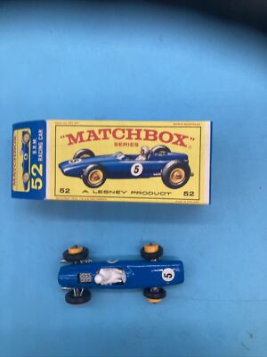 ミニカー MATCHBOX No.52 B.R.M. RACING CAR Matchbox Series No. 52 B.R.M. NO DRIVER BLUE RACING CAR