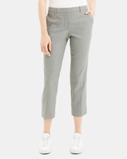  355 THEORY - Gray Tailor Trouser C Optical Virgin Wool Pants - Women's Size 0