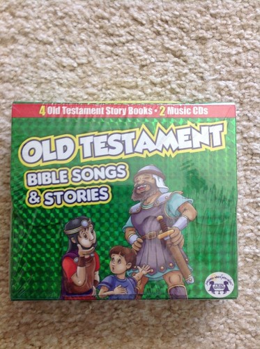 Bible Songs & Stories~ Old Testament ~4 book On 2 CD set~ NIB