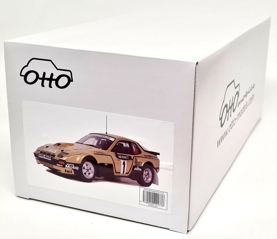 Coche modelo Otto 1/18 Porsche 924 Carrera GT GR.4 ADAC Rally Hessen 81 resina escala Foto 2 de 4