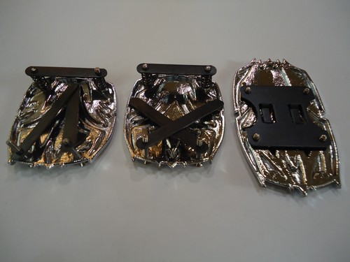 CAR MANUAL TRANSMISSION RACING PEDAL PADS ALLOY METAL TRIBAL TOTEM X 3 PIECES - Picture 6 of 6