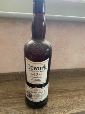 DEWER'S Scotch Whisky empty bottle ''TRUE SCOTCH'' Aged 12 Years