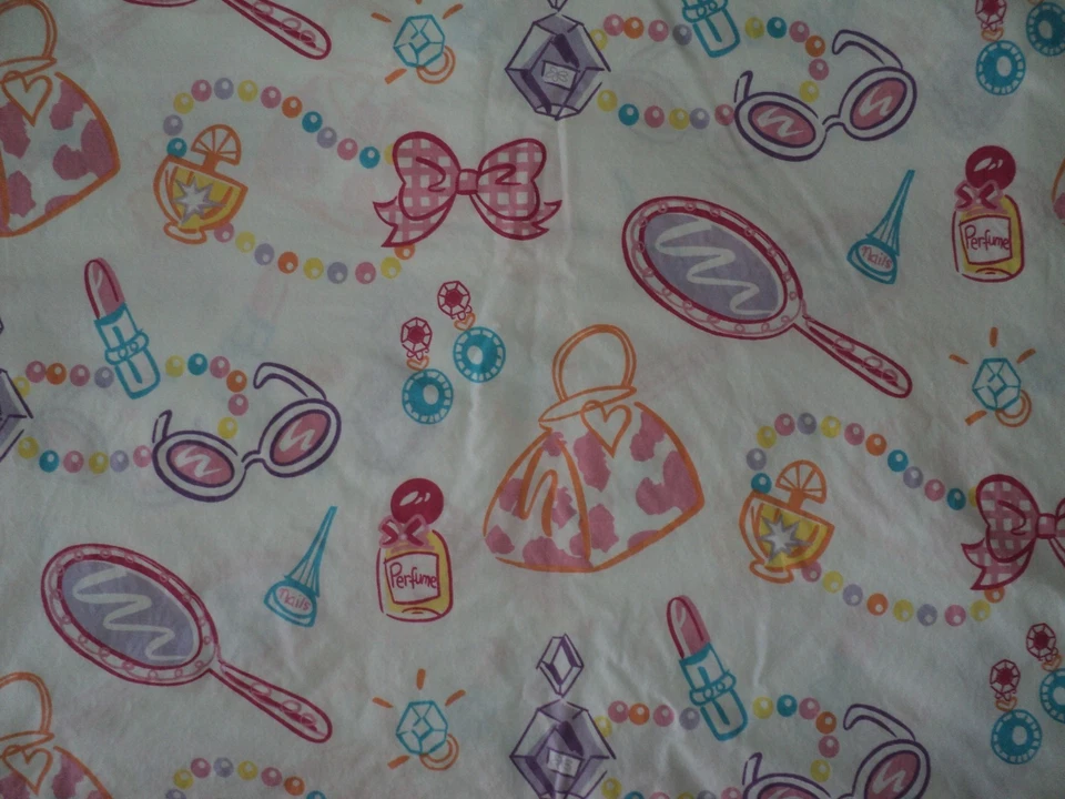 TIENDA DE LA COMPAÑÍA NIÑOS niñas Maquillaje Belleza Joyería 2 piezas Sábana Plana/Ajustable Doble Talla Foto 2 de 4