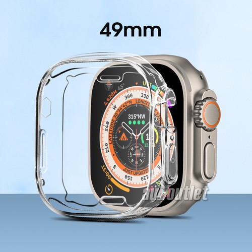 Apple Watch Case Ultra SE 9 8 7 6 5 4 3 2 Screen protector TPU 38 40 41 42 45 49 - Picture 10 of 16
