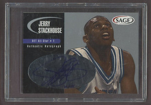Jerry Stackhouse Sage On-Card Autograph...Sage Collectibles Authenticated!!