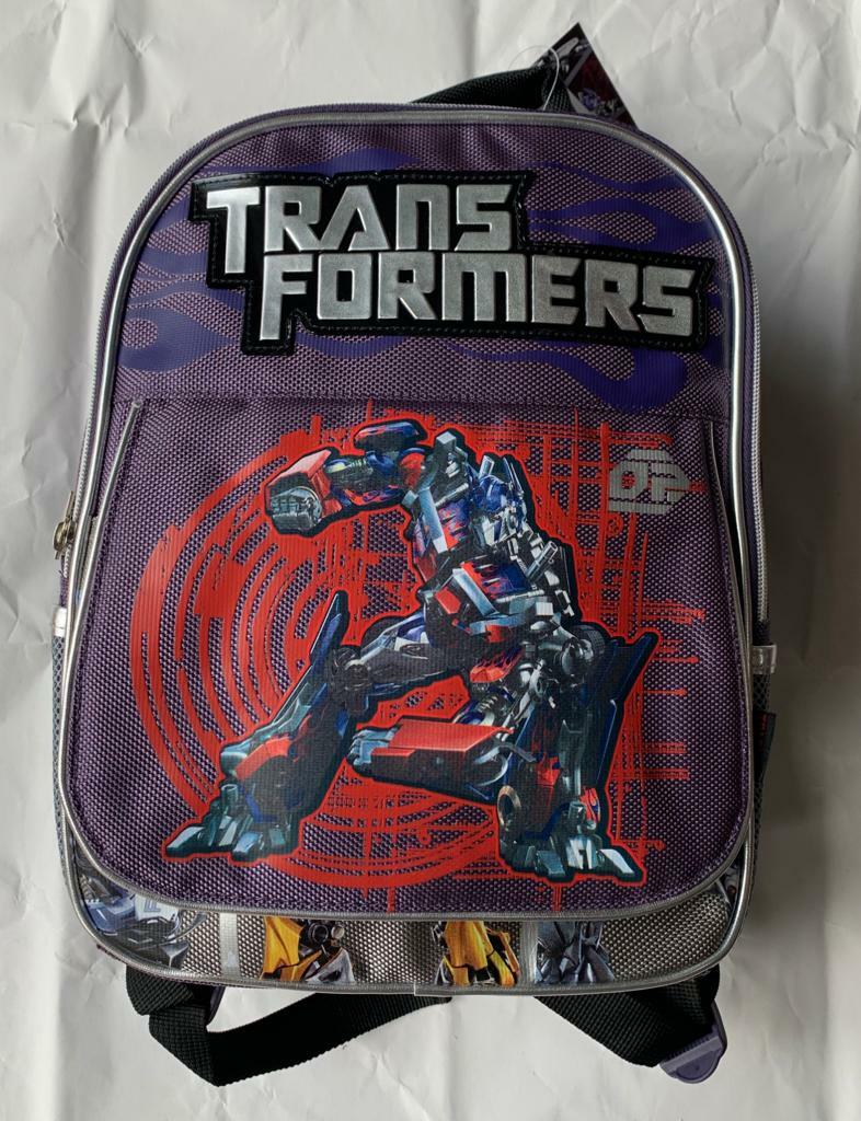 Zaino Asilo TRASFORMERS dimensione 11L tasca interna con cerniera