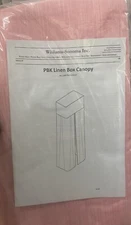 Pottery Barn Kids Linen Canopy Box, Pink