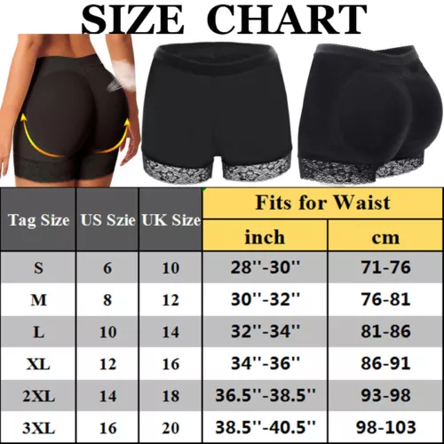 FAKE ASS Butt and Hip Enhancer Booty 4 Pads Underwear Pants Women Body Shaper US - Picture 25 of 35
