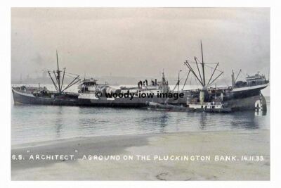 rp04658 - Harrison Cargo Ship - Architect aground Pluckington Bank - Print 6x4