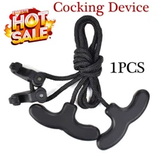 1XCrossbow Cocking Devices Double T Handled Strings Cocking Tool Cocking Rope