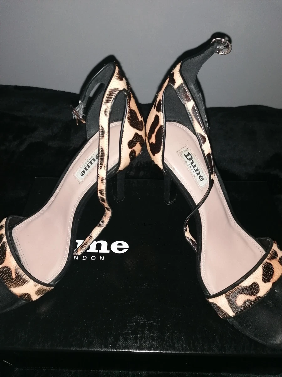 Dune leopard store sandals