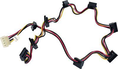 ZT System SATA Kabel Intern 9-Ports + Strom Stecker 26H06319006A0 800mm 
