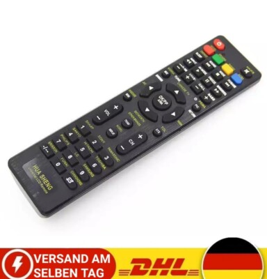 Universal Ersatz TV Fernbedienung Smart TV LED Ohne Setup Infra Red Schwarz NEU