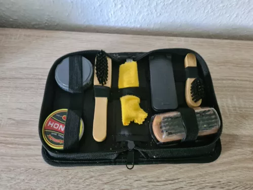 7-tlg. Schuhputzset | Schuhputz Set | Schupflege | Schuhbürsten | Lederpflege