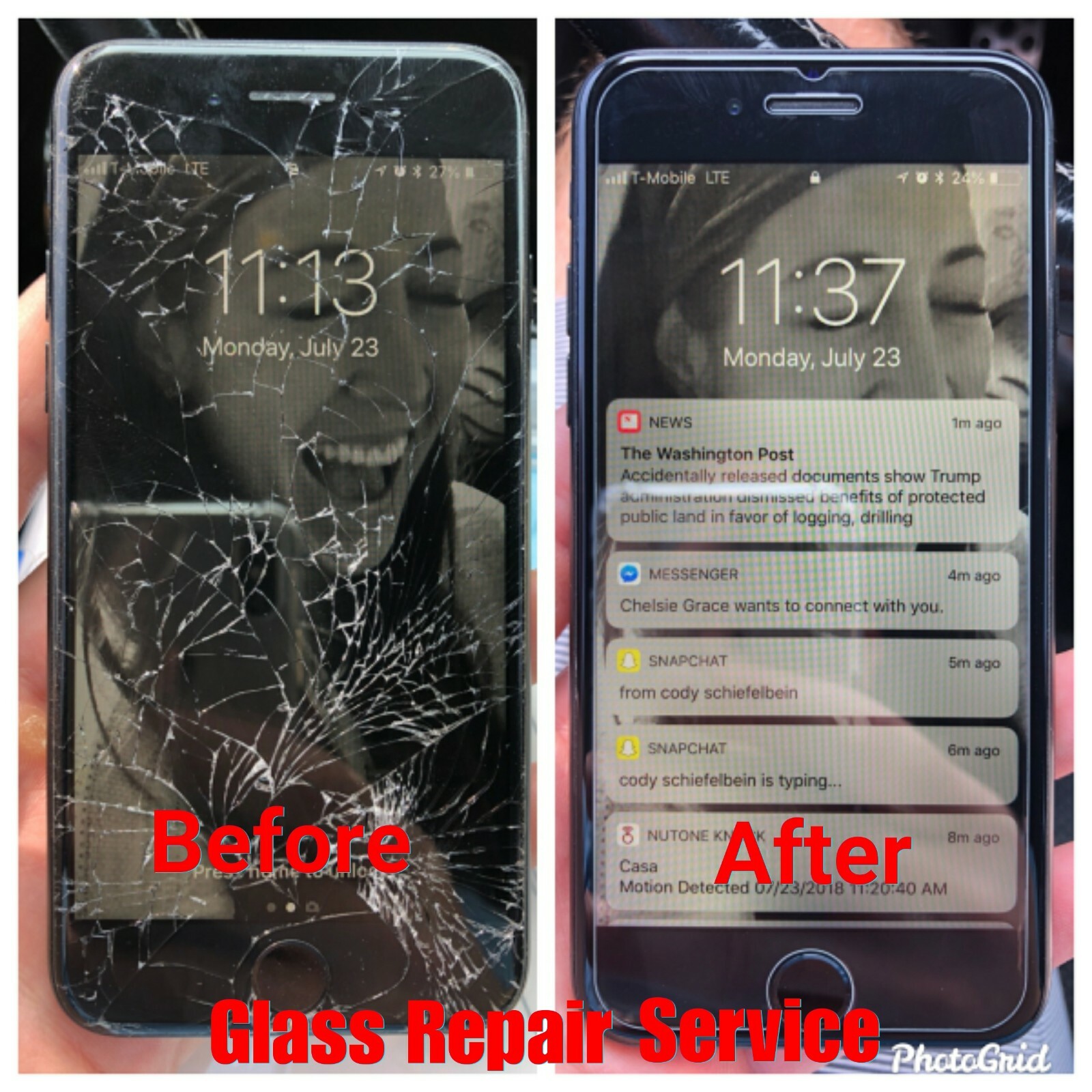 Apple iPhone 6s Plus Cracked Screen Glass Fix Repair Service OEM ...