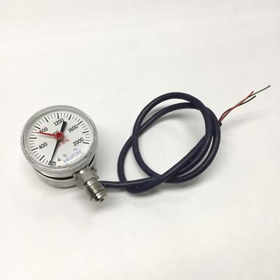 Millipore IPS 122 Type 1 Pressure Switch 0-2000psi Gauge, 2'' Dial, 8-30VDC