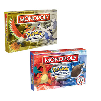 Monopoly Pokemon Brettspiel Gesellschaftsspiel Rarität Kanto Edition Sammler