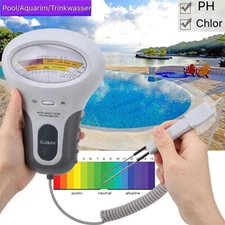 Water Quality Analysis Chlorine & PH Meter Swimming Pool Tester Monitoring NEW