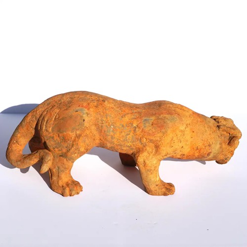 Han Dynasty Pottery Sculpture of a Winged Lion Mythical Beast TL Tested - Picture 7 of 13