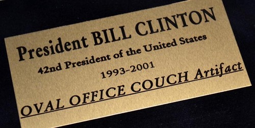 BILL CLINTON Signed Autograph, White House Oval Office COUCH, COA, Frame, Plaque - Picture 11 of 15