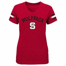 North Carolina NC State Wolfpack Teen-Girls First Line Tee Large (14)
