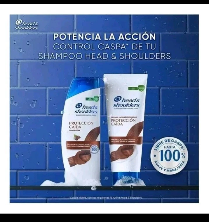 PROTECCIÓN CABEZA Y HOMBROS CAIDA CAFEINA/ANTI CAÍDA DEL CABELLO/CAFEÍNA/CHAMPÚ Y ESTADO Foto 2 de 4