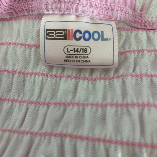 32 Degrees Dress Girls Size L 14 16 Pink Lined Smocked Cool Maxi Sleeveless - Picture 3 of 3