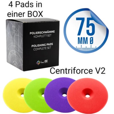 Polierschwamm Liquid Elements Polierpad Box 4 x Centriforce V2 75  mm
