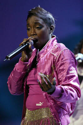 Estelle on stage at the Mobo Awards 2004 at The Royal Albert Hall- 2004 Photo