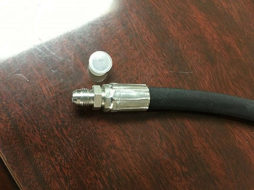 5/8"x 48" 2-Wire 4,000 PSI Hydraulic Hose assembly with 1Female JIC & 1 Male JIC - Picture 2 of 3