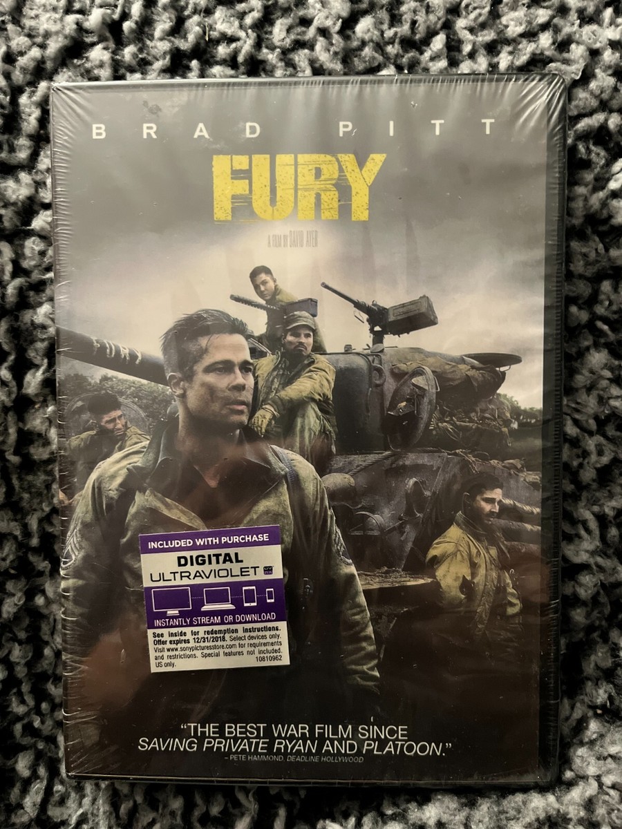 FURY DVD 2015 FACTORY SEALED BRAD PITT