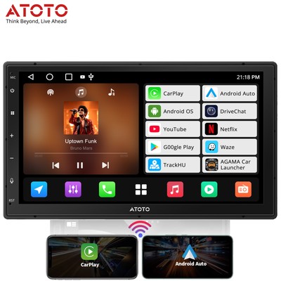 ATOTO A5L Car Stereo Radio Auto Carplay Android 7'' 2Din Touch Screen GPS WIFI
