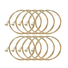 10 Sets Acoustic Guitar Strings Coated Steel Phosphor Bronze Wound .012"-.053"