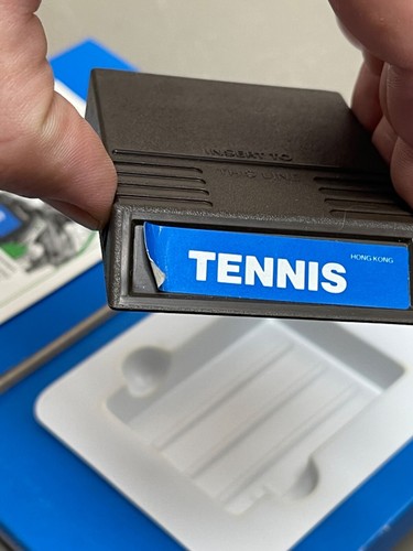 Intellivision 1980 Tennis Video Game No. 1814 Cartridge Overlays Box untested - Picture 5 of 7