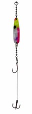 Michigan Scorpion 10" Trolling Spoon Harness Fishing Lure Pink Panties DXCU307