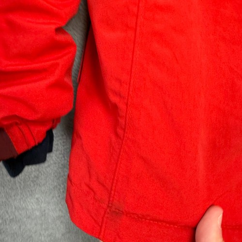 Lands End Squall Jacket Kids Medium 10-12 Red Hooded Ski Parka Fleece Insulated - Picture 10 of 17