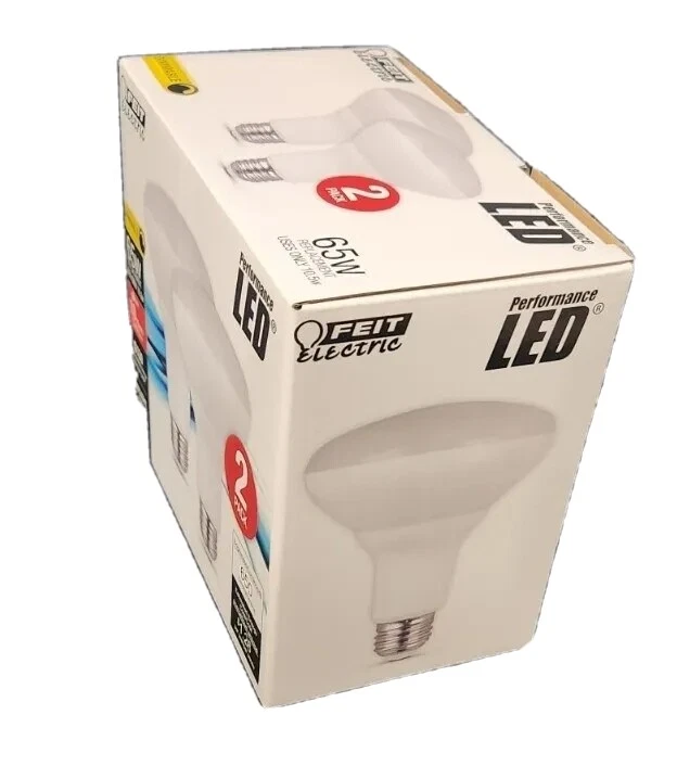 Feit Electric Dimmable LED Bulbs Br30 E26 (Medium) Daylight 65 Watt Eq. 2 Pack - Image 2 of 4