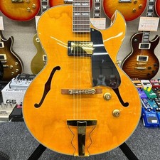 Electric Guitar Burny RFA75 Full Hollow Natural Japan S/N FGA19010002