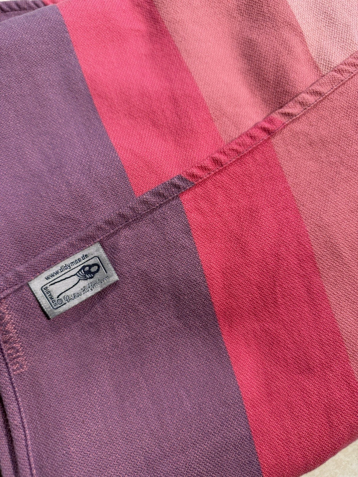 Didymos Baby Wrap Pink & Purple 100% Organic Cotton 180” X 26”