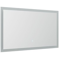 Badspiegel 100X53Cm Mit Led Beleuchtung Badezimmer Wandspiegel Touch Bedienung